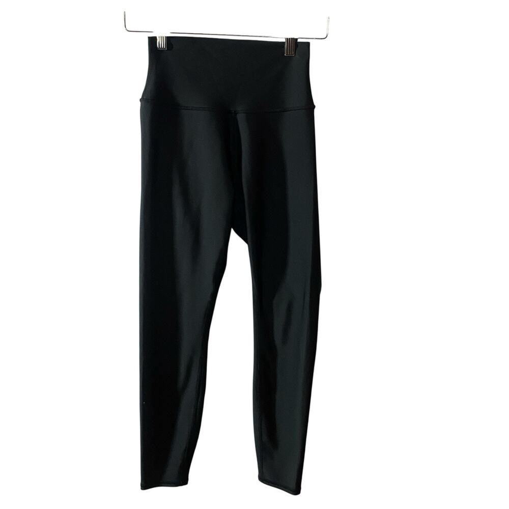 Alo Yoga 7/8 High-Waist Black Leggings Small Stretchy Athletic Activewear Lounge